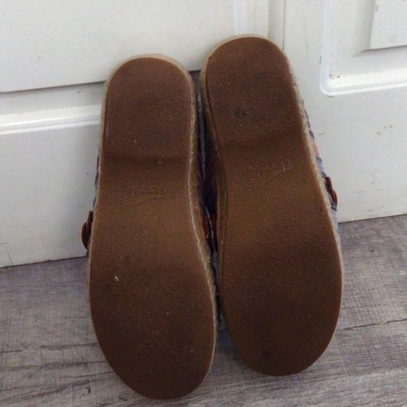 Dansko Jute Slip On Clogs  Artisan Weave Size 37 Shoes - Picture 7 of 11